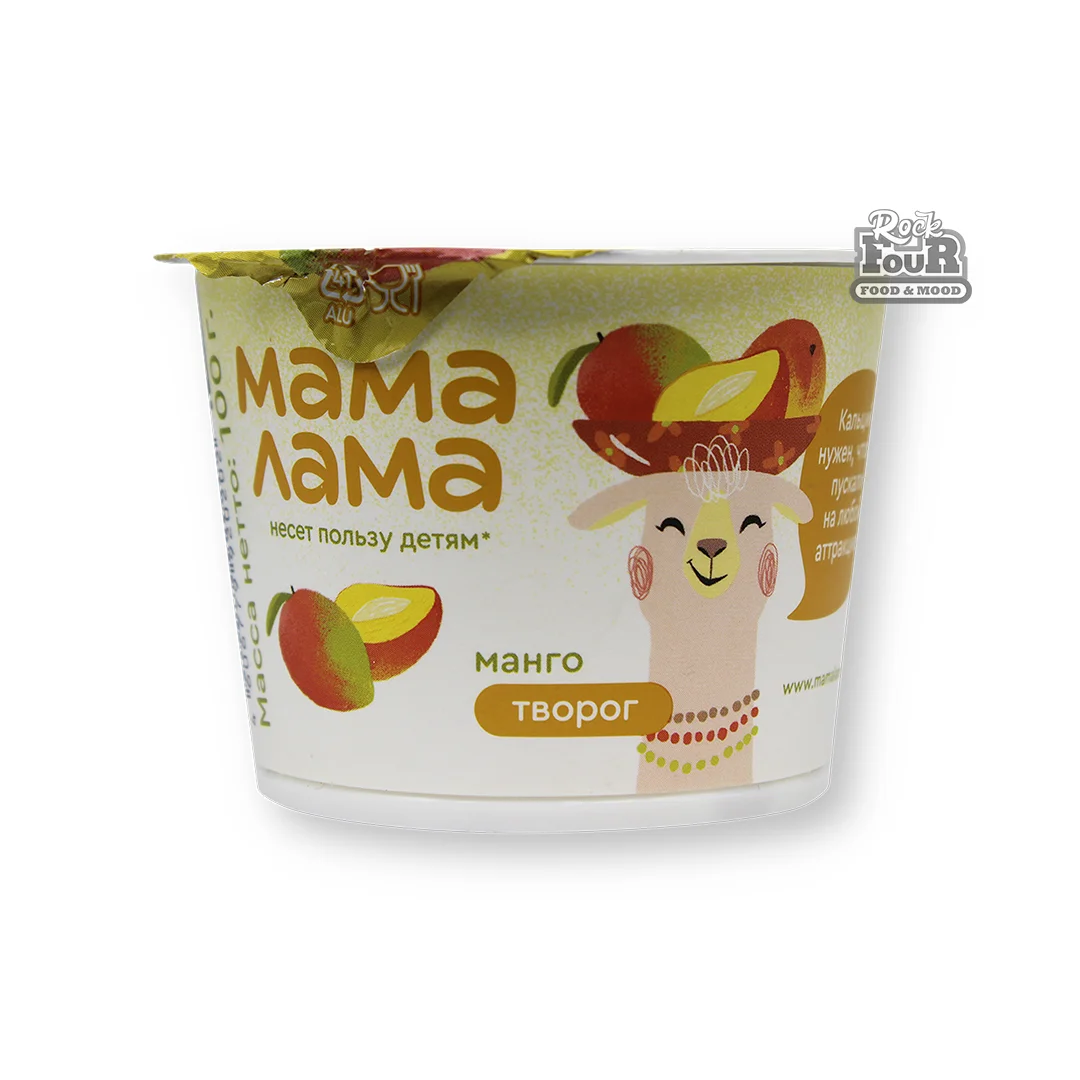 Կաթնաշոռ մանգոյի «Мама Лама» 3.8% 100գ